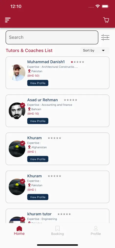Original Daresni mobile app from 2019